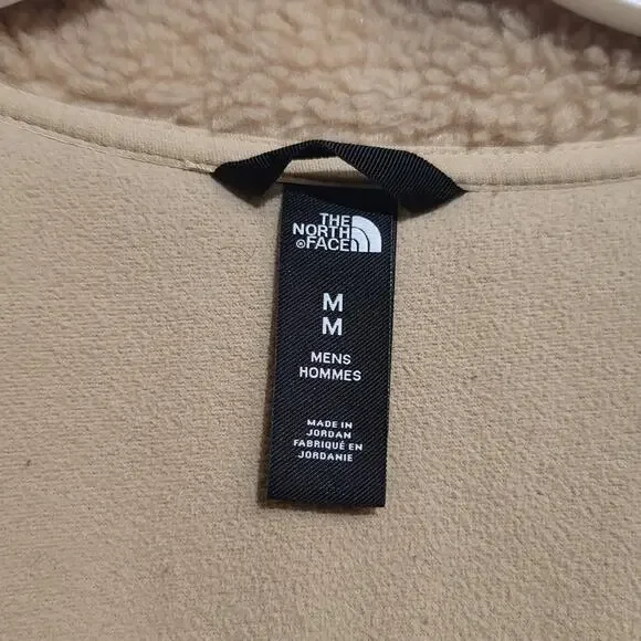 The North Face Tan Black Platte Sherpa 1/4 Zip Fleece Men's Medium - Picture 5 of 5